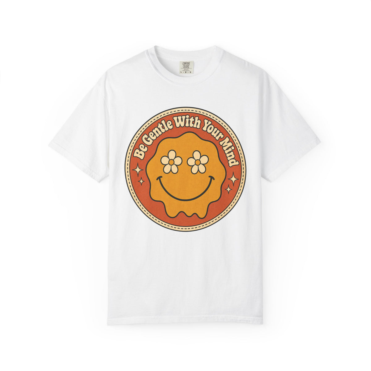 Be Gentle With Your Mind T-shirt - White - flat lay1