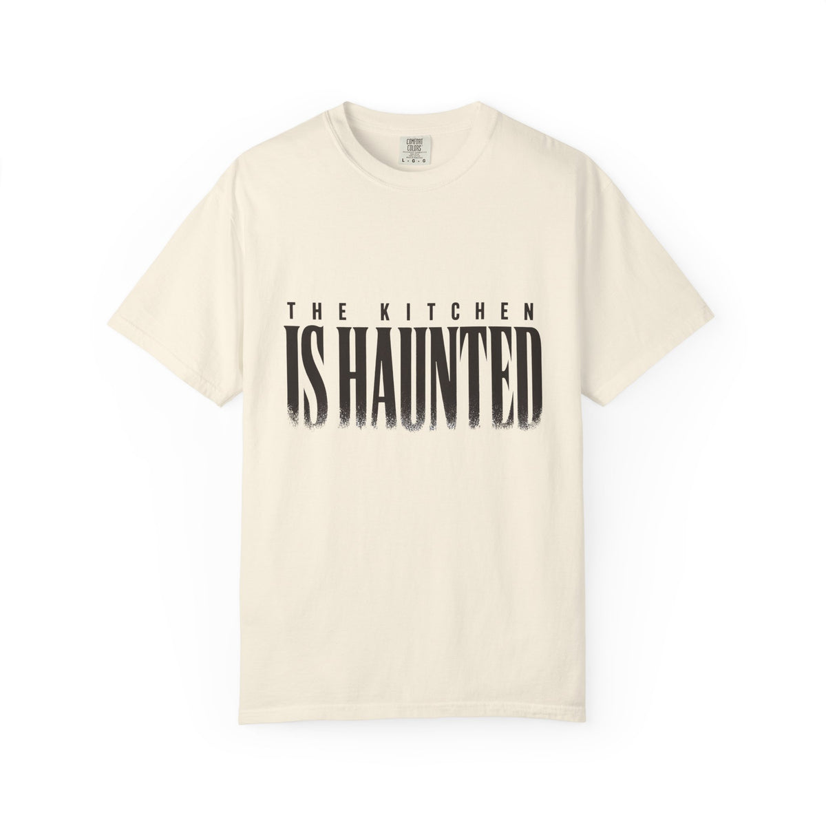The Kitchen Is Haunted T-Shirt - Ivory - On Model Side