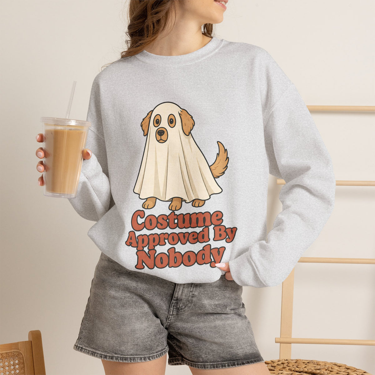 Costume Approved By Nobody Sweatshirt - Ash - On Model Female