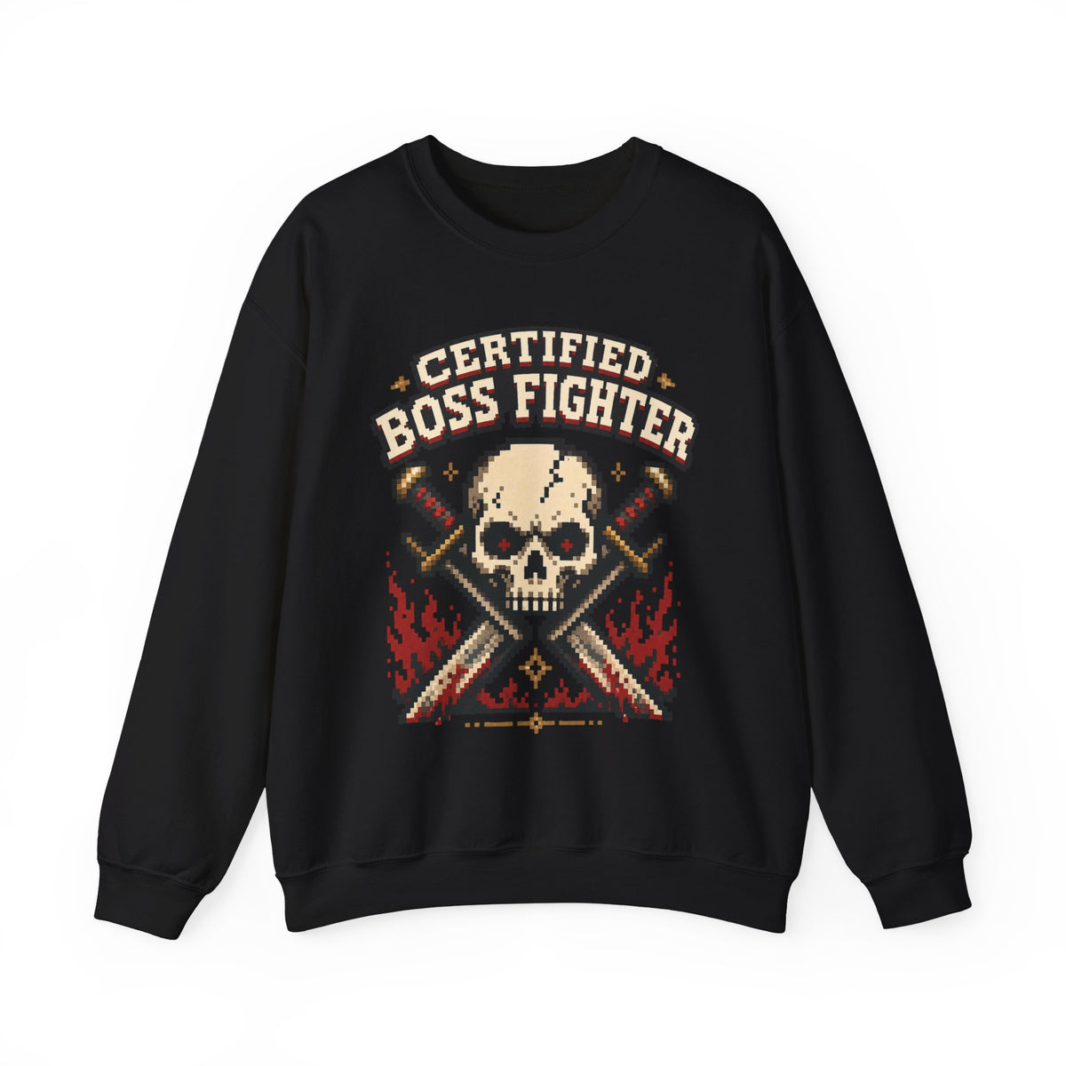 Certified Boss Fighter Sweatshirt - Black - Front