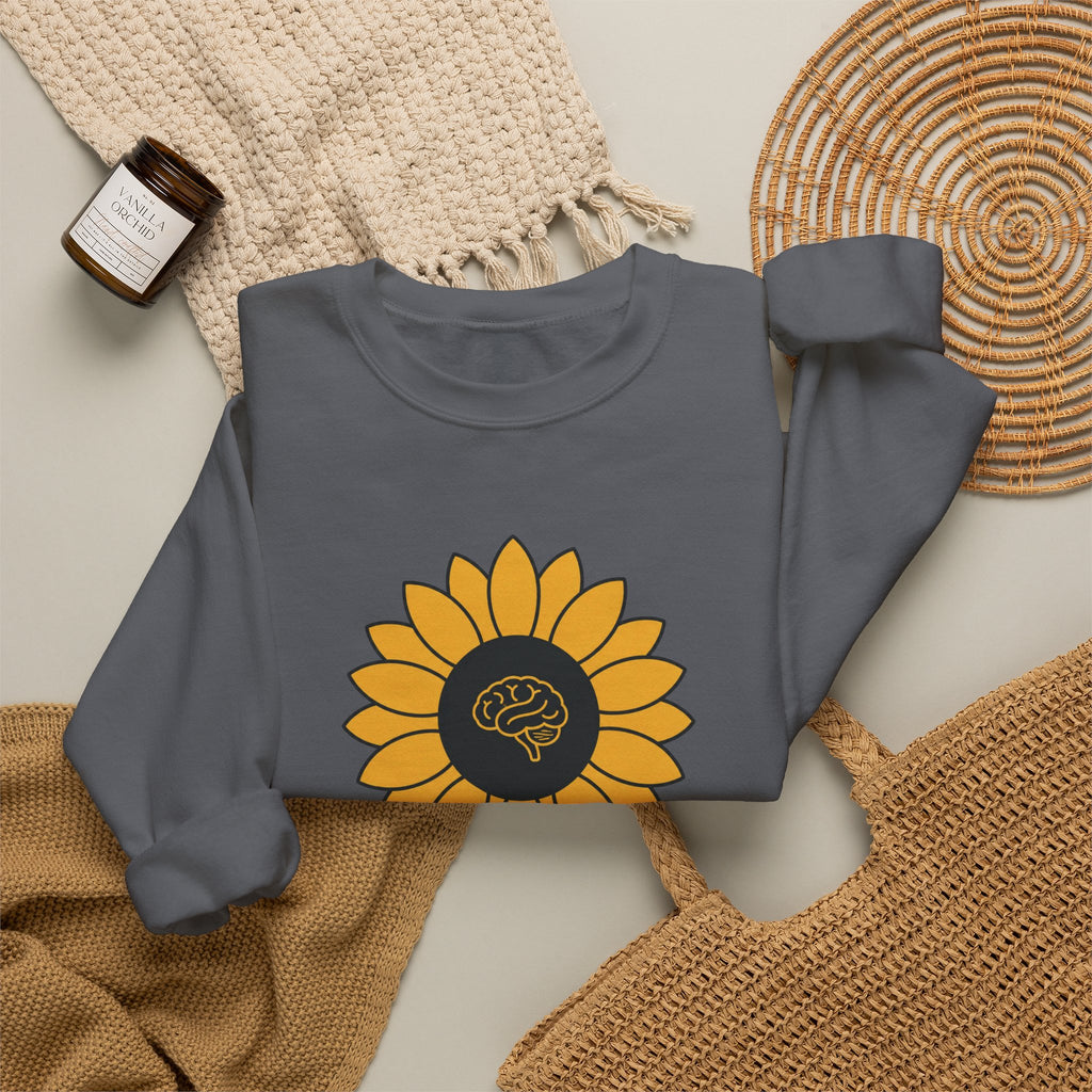Sunflower Mind Sweatshirt - Charcoal - Flat Lay