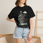 Weekend Forecast 100% Gaming T-shirt - Black - On Model Close-Up