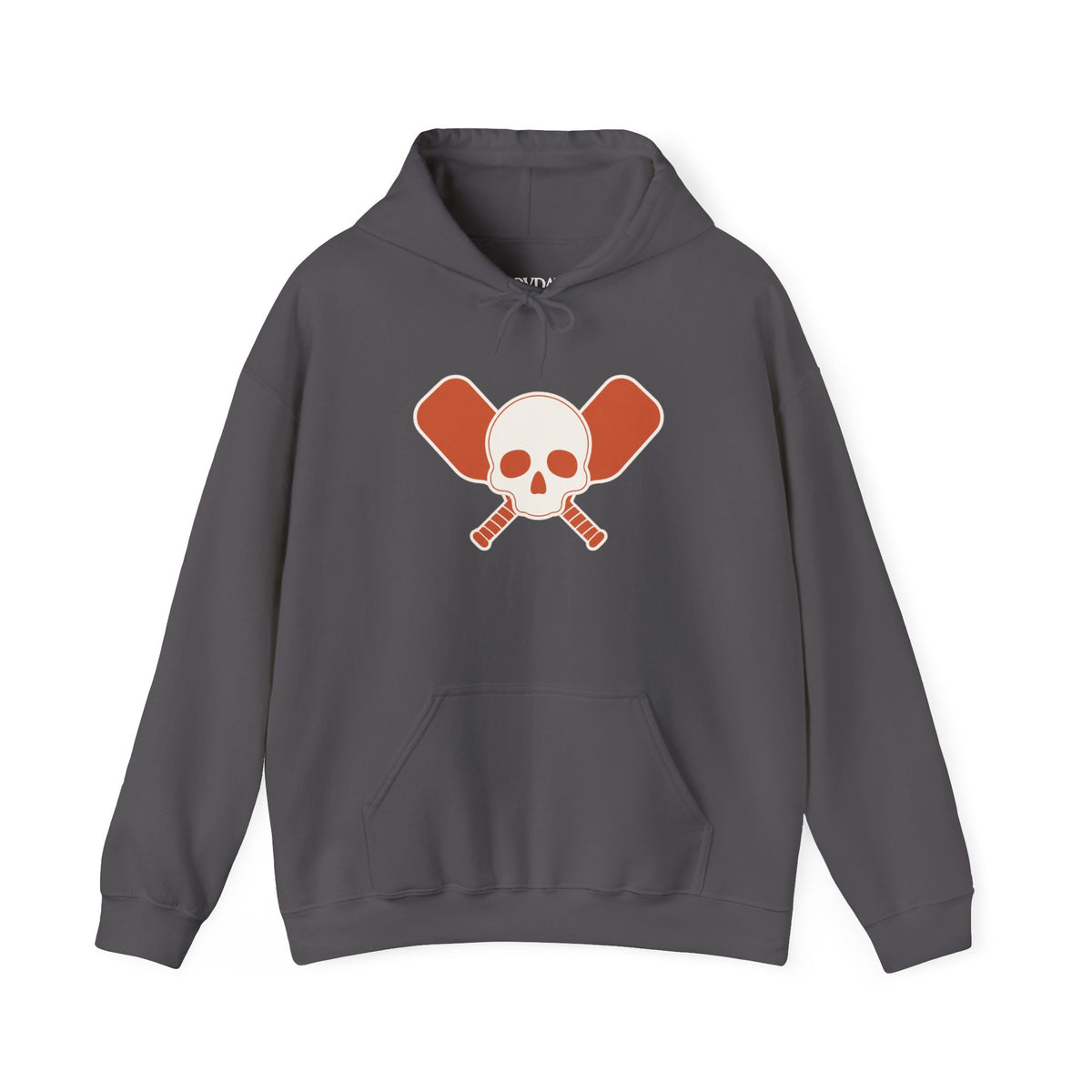 Skull & Oars Hoodie - Charcoal - Flat Lay