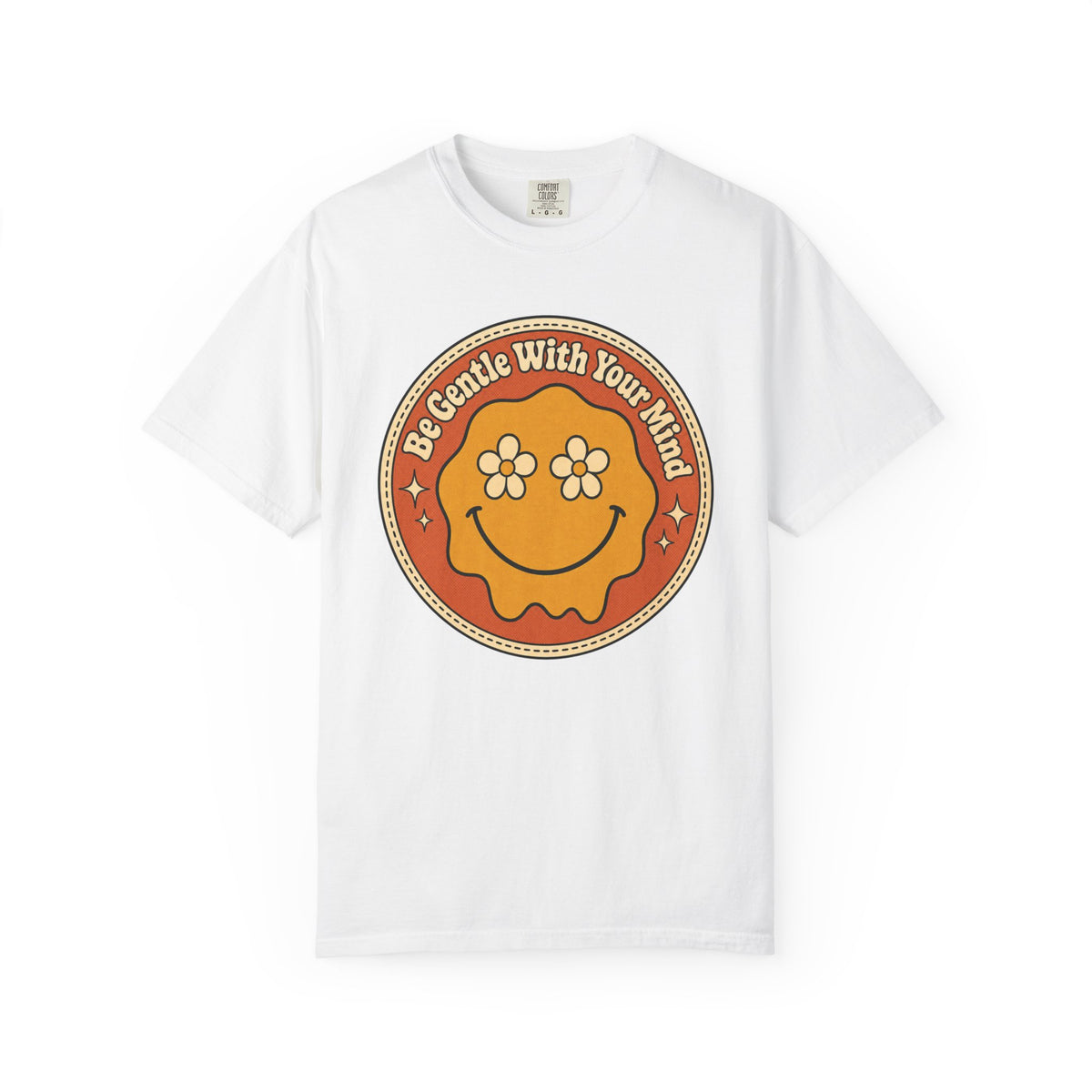 Be Gentle With Your Mind T-shirt - White - Front