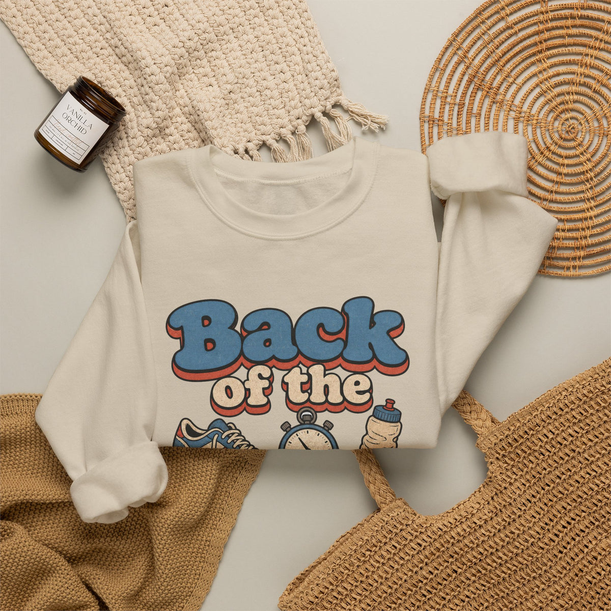 Back of the Pack Society Sweatshirt - Sand - flat lay