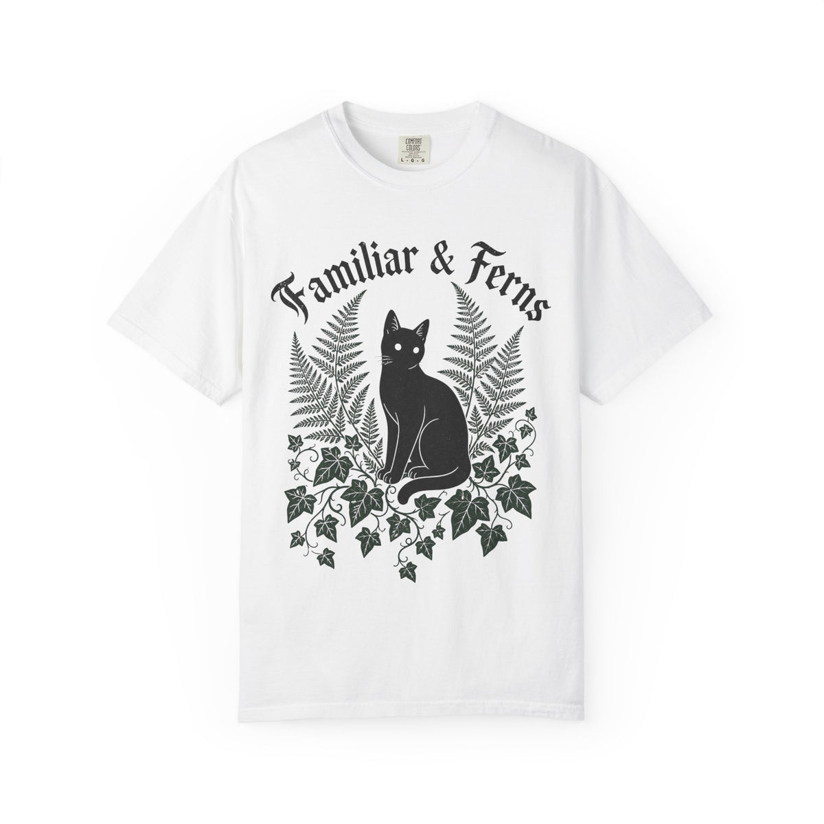 Familiar & Ferns T-shirt - White - On Model Side