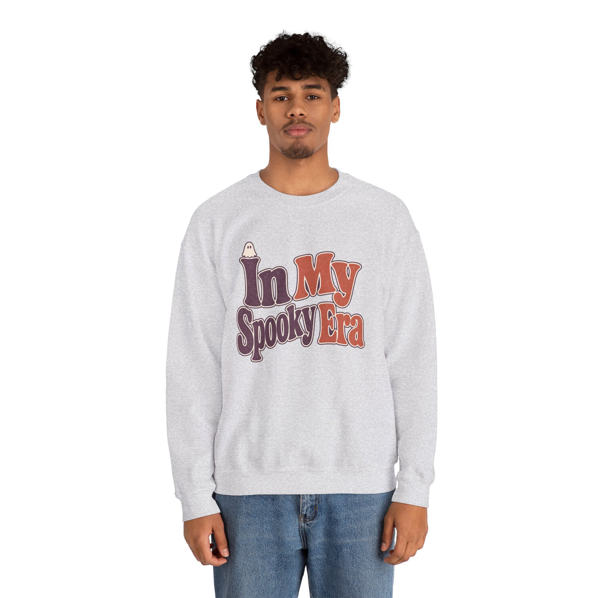 In My Spooky Era Sweatshirt - Ash - On Model Male