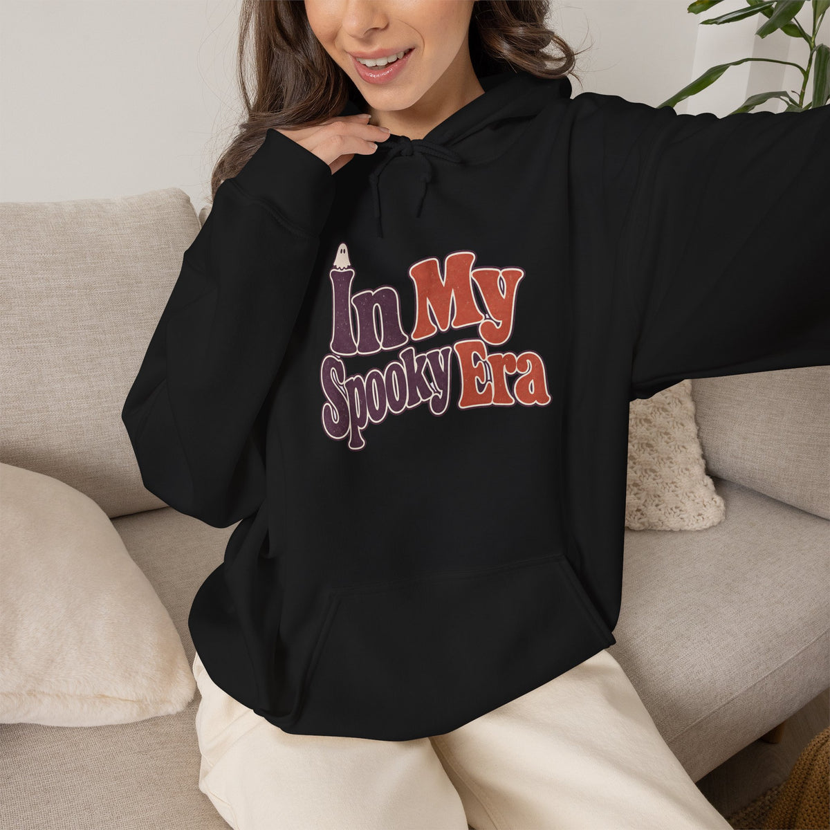 In My Spooky Era Hoodie - Black - On Model Female