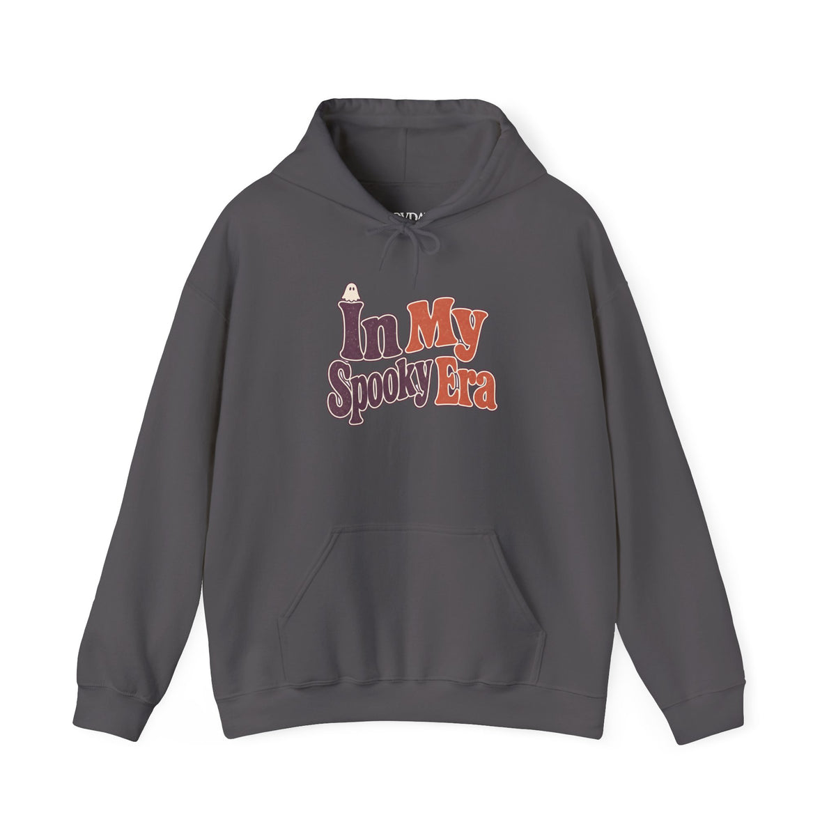 In My Spooky Era Hoodie - Charcoal - Flat Lay