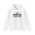Negative Splits Positive Vibes Hoodie - White - Flat Lay