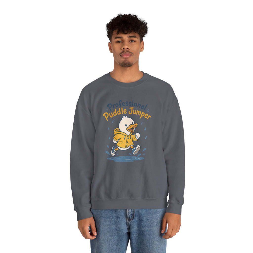 Professional Puddle Jumper Duck Sweatshirt - Charcoal - On Model Male