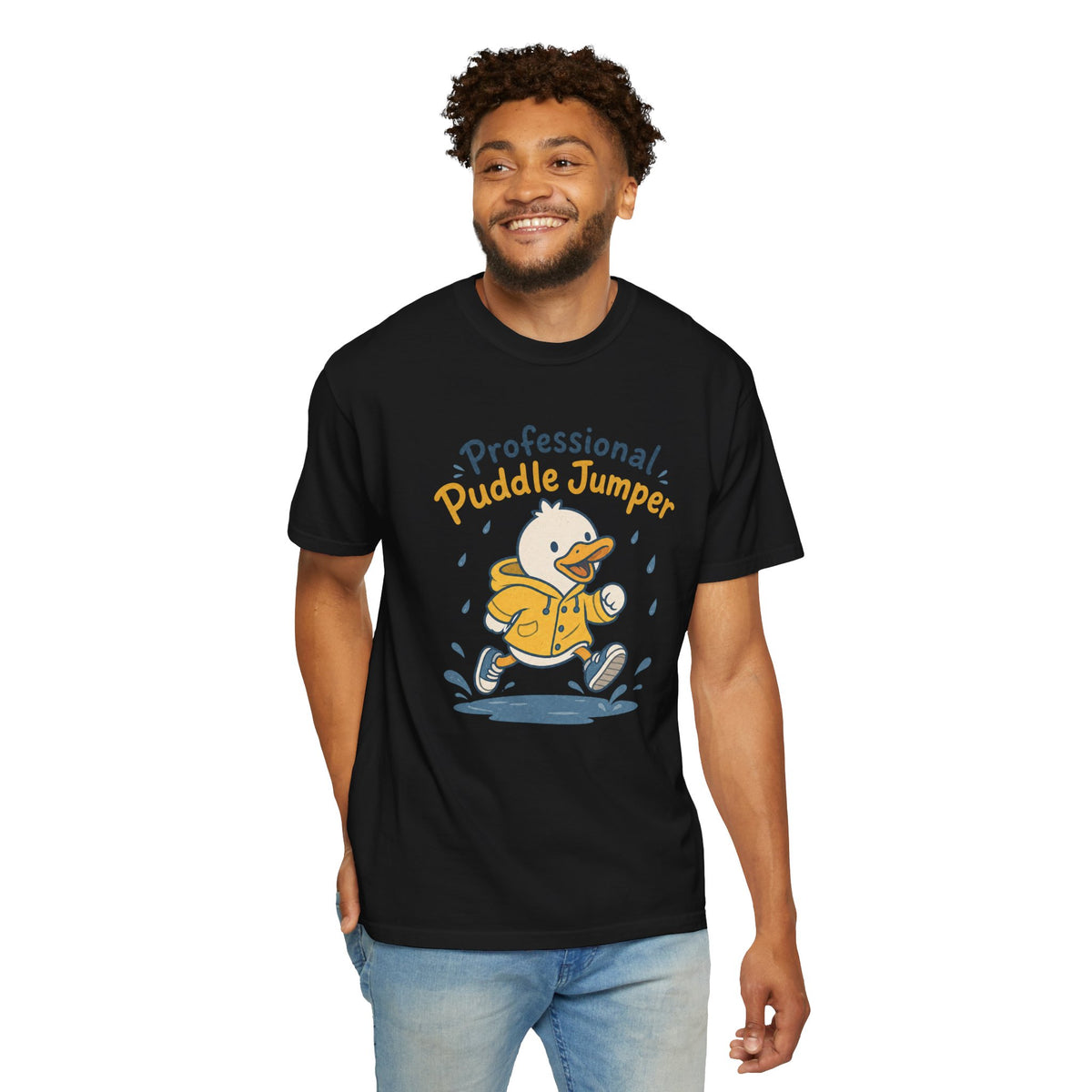 Professional Puddle Jumper Duck T-shirt - Black - On Model Front