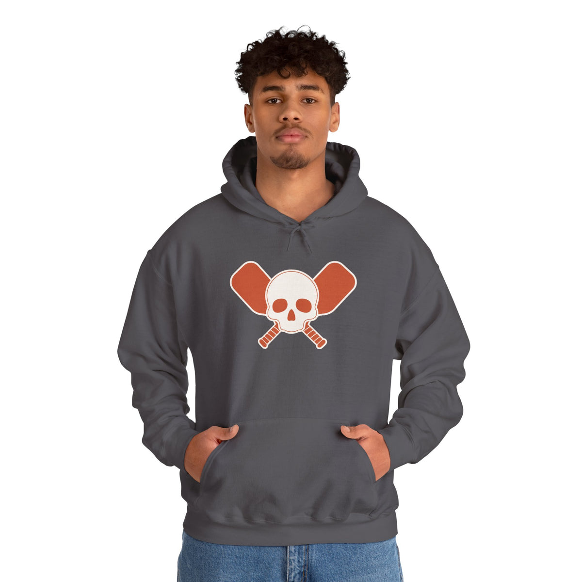 Skull & Oars Hoodie - Charcoal - On Model Male