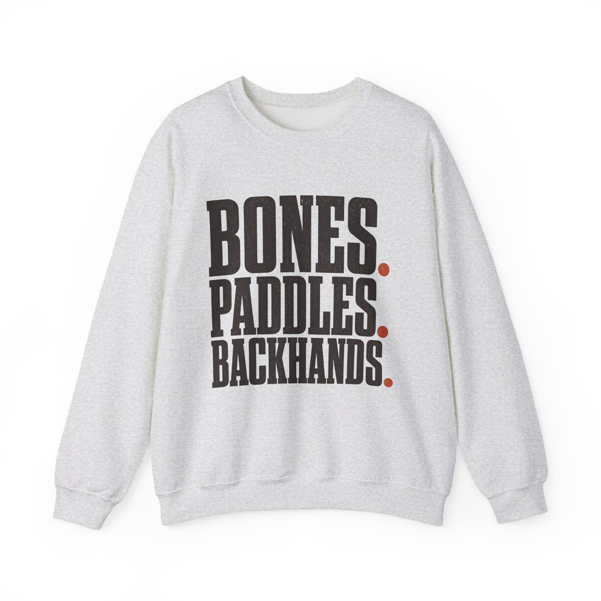 Bones Paddles Backhands Sweatshirt - Ash - Front