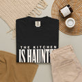 The Kitchen Is Haunted T-Shirt - Black - Flat Lay