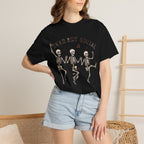Dead But Social T-Shirt - Black - on model close-up