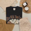 Run Wild Run Long T-shirt - Black - Flat Lay