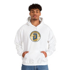 Caffeinated Energy Can Hoodie - White - On Model Male