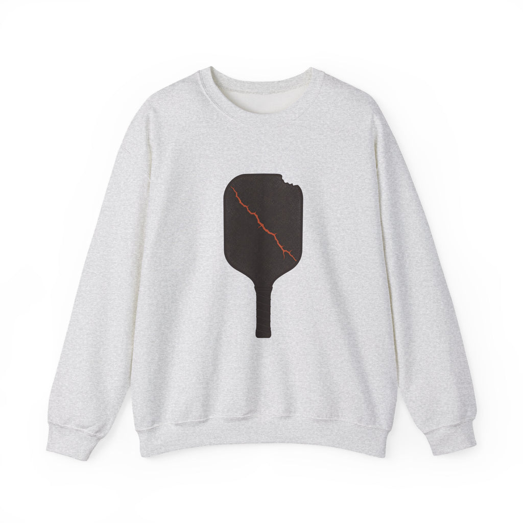 Pickleball Paddle Graphic Sweatshirt - Ash - Front