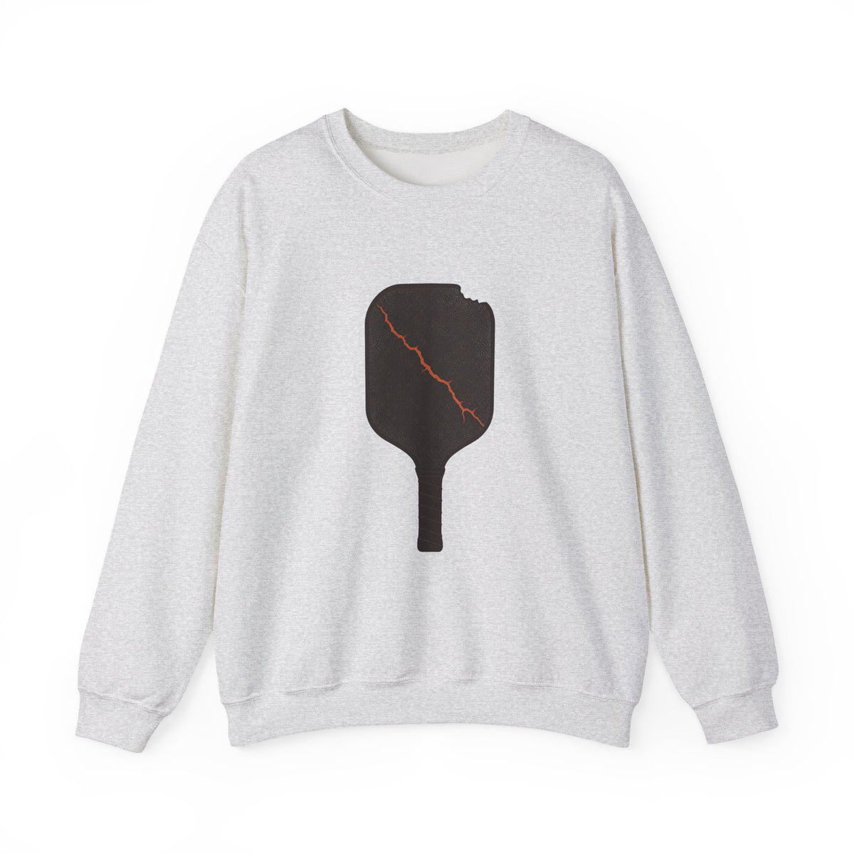 Pickleball Paddle Graphic Sweatshirt - Ash - Front