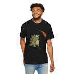 Emotionally I'm the Meteor Dinosaur T-shirt - Black - On Model Front