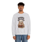 Spooky Homebody Ghost Sweatshirt - Ash - on model male
