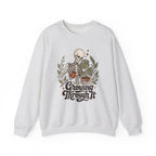 Growing Through It Sweatshirt - Ash - flat lay1