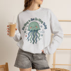 It's Okay to Not Be Okay Sweatshirt - Ash - On Model Female