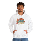 Runs on Snacks & Denial Hoodie - White - on model male
