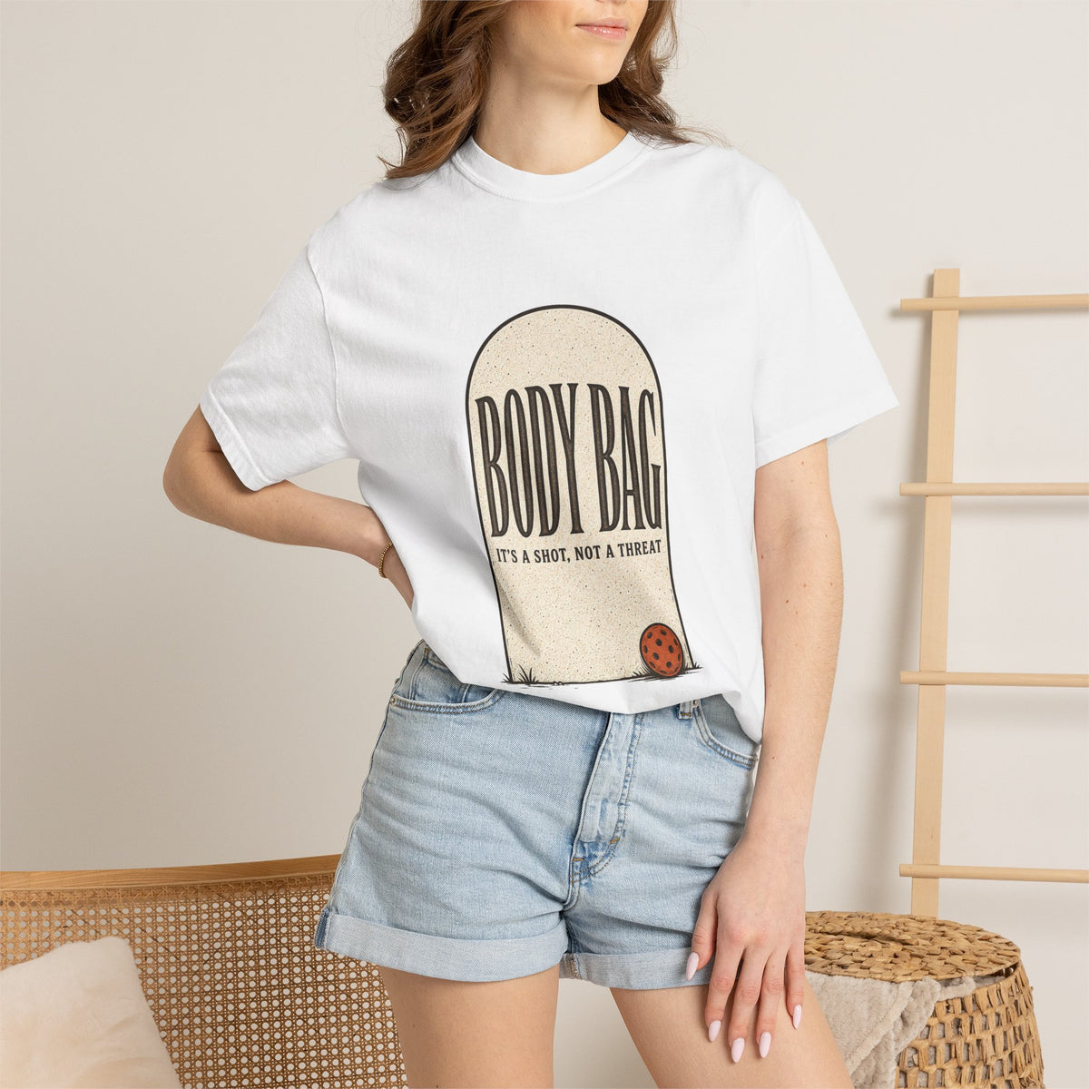 BODY BAG It's a Shot, Not a Threat T-Shirt