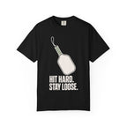 Hit Hard, Stay Loose T-Shirt - Black - On Model Side