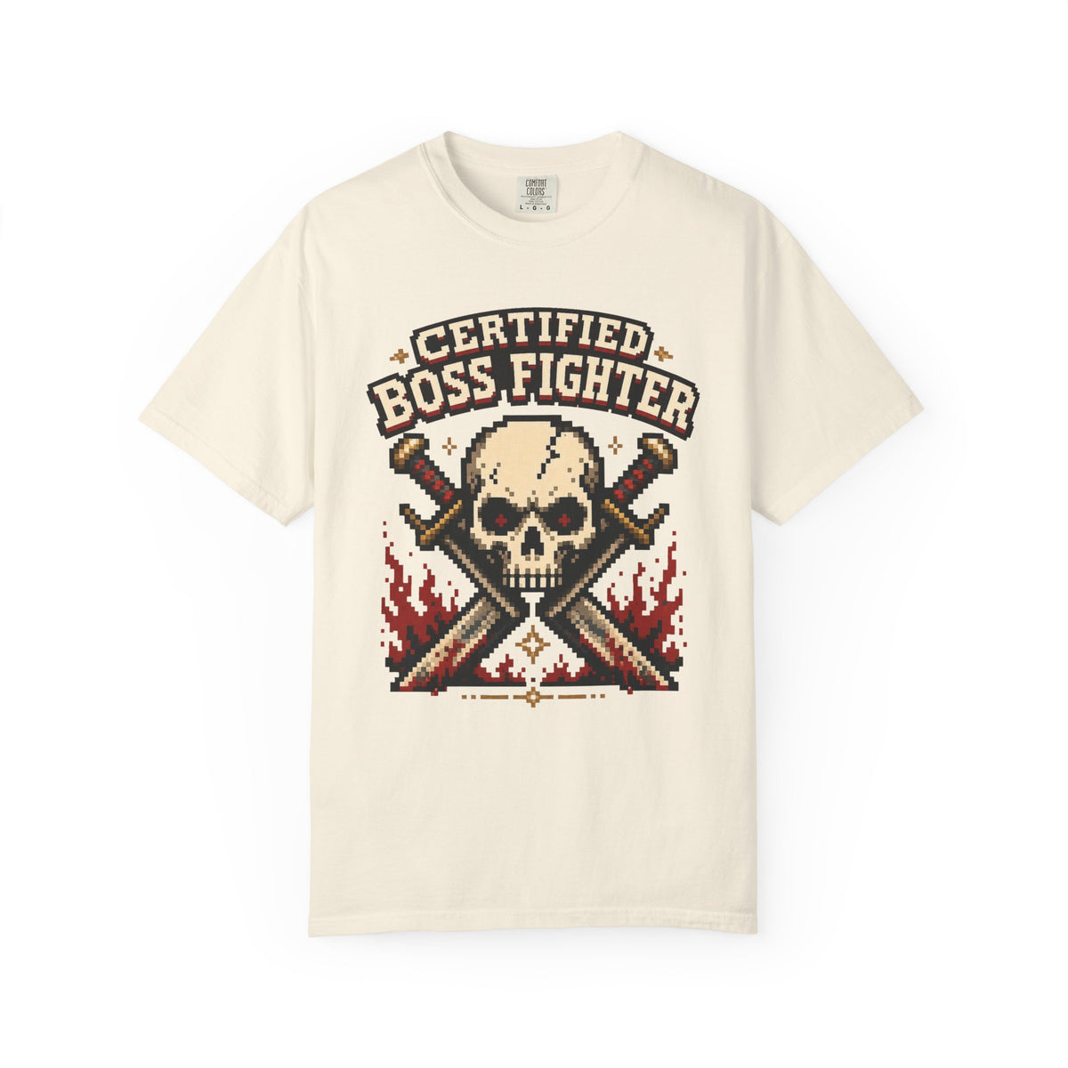 Certified Boss Fighter T-shirt - Ivory - Front