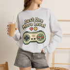 Just One More Level Sweatshirt - Ash - On Model Female