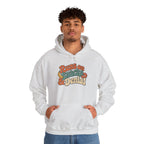 Runs on Snacks & Denial Hoodie - Ash - on model male