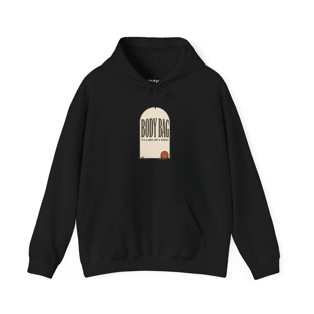 BODY BAG It's a Shot, Not a Threat Hoodie