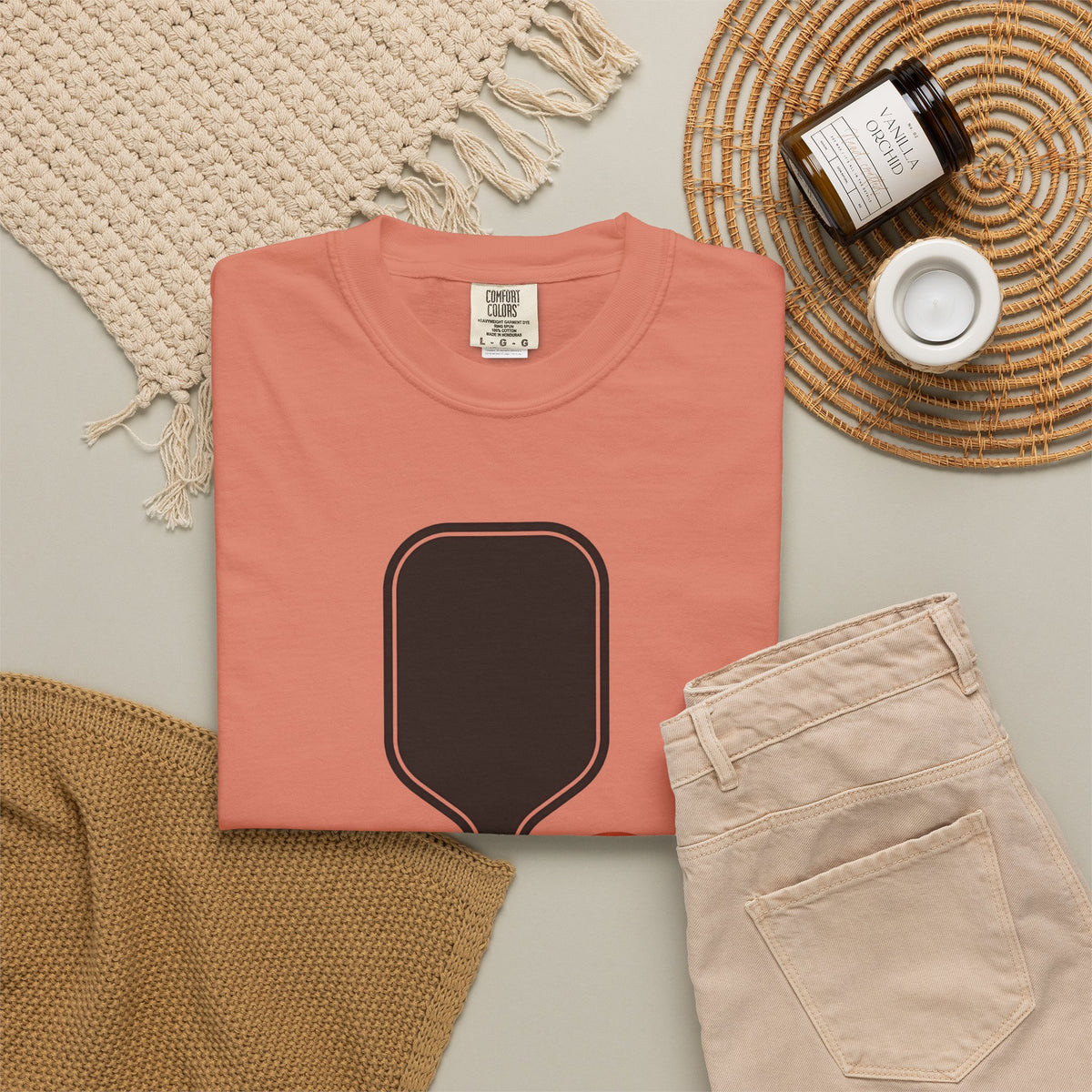 I Came to Play. Not to Socialize. T-Shirt - Terracotta - Flat Lay