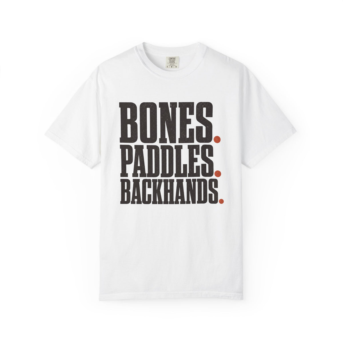 Bones Paddles Backhands T-Shirt - White - Front