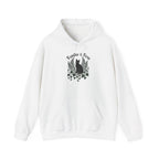 Familiar & Ferns Hoodie - White - Flat Lay