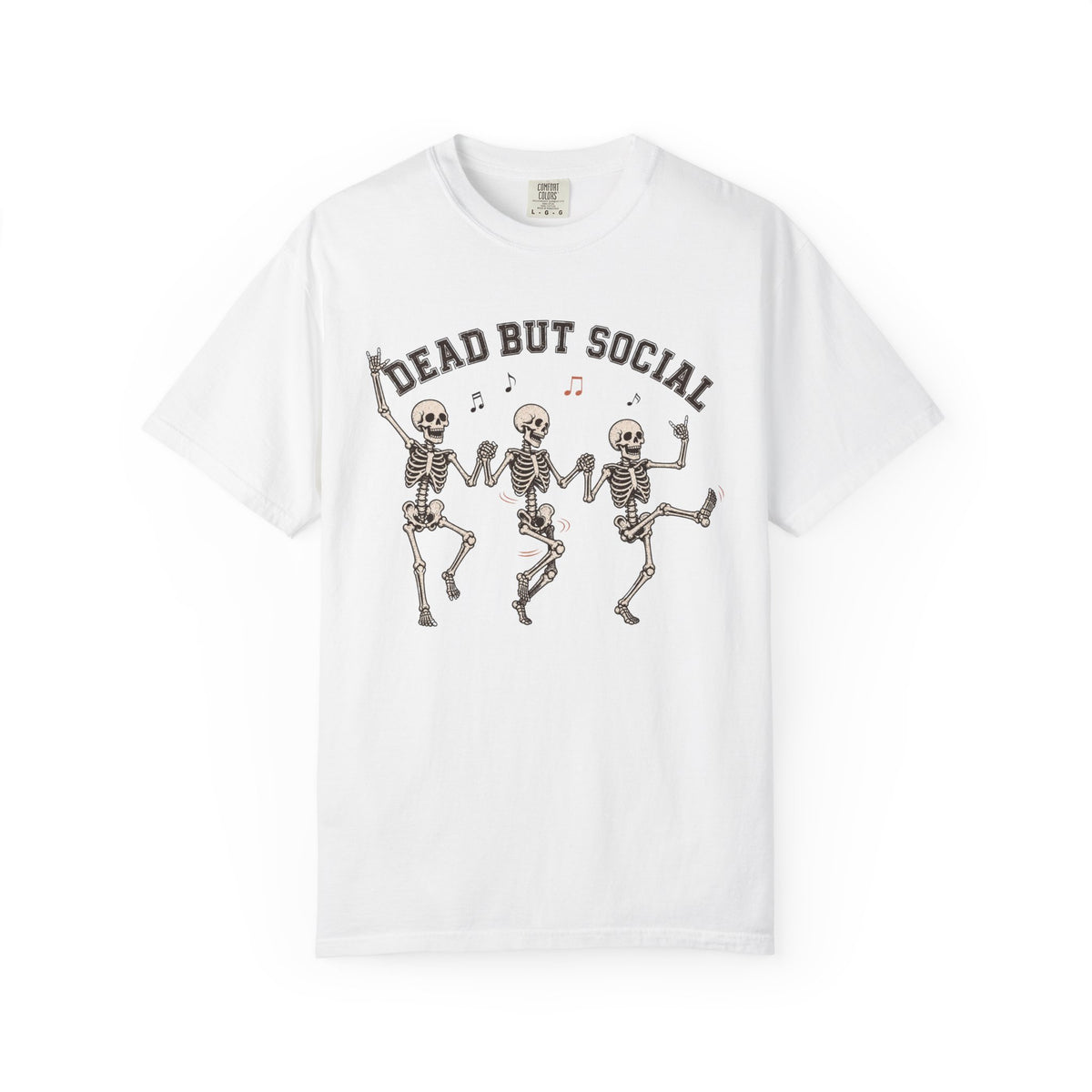 Dead But Social T-Shirt - White - Front