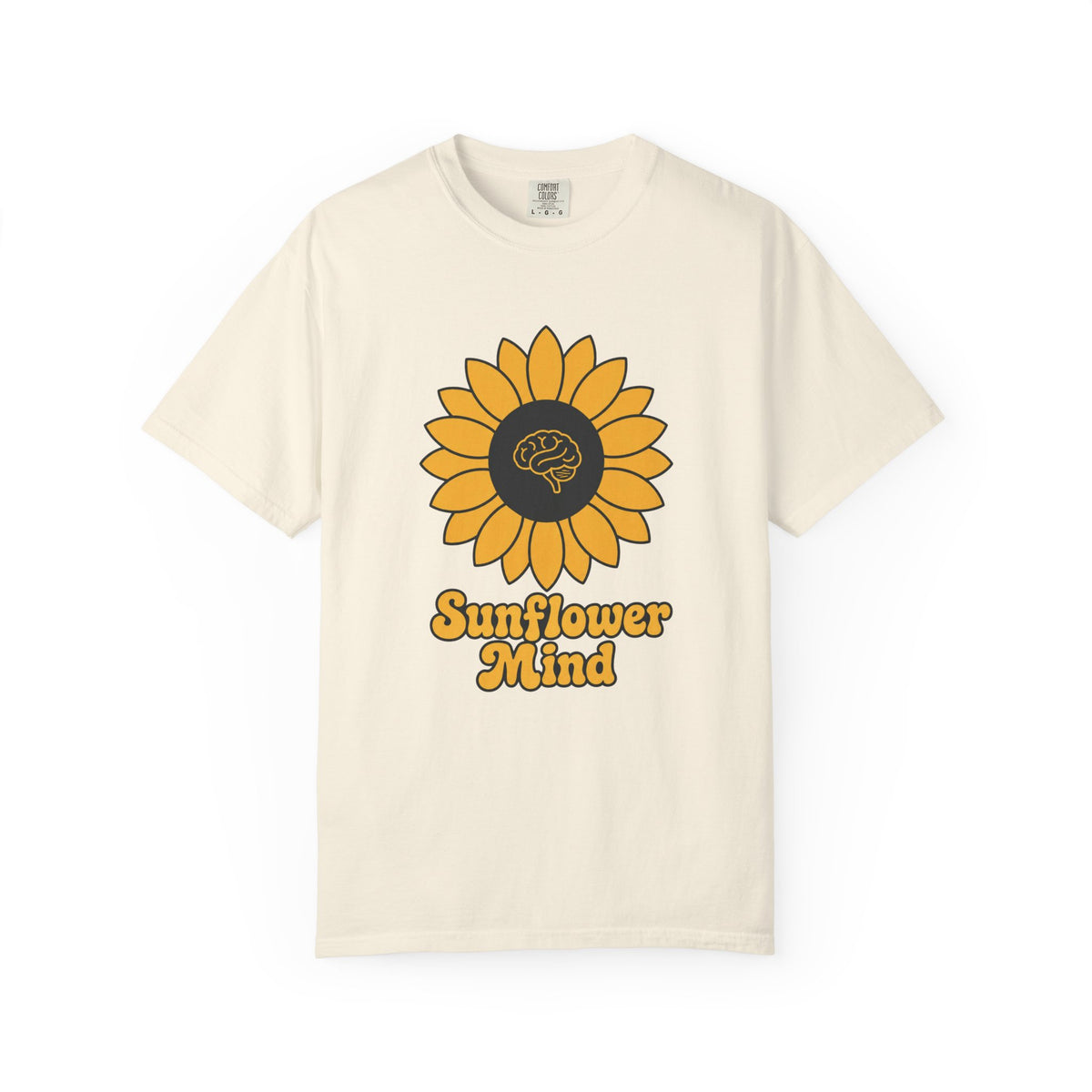 Sunflower Mind T-shirt - Ivory - On Model Side