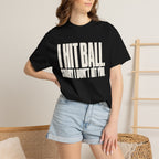 I Hit Ball. Sorry I Don't Hit You T-Shirt - Black - On Model Close-Up