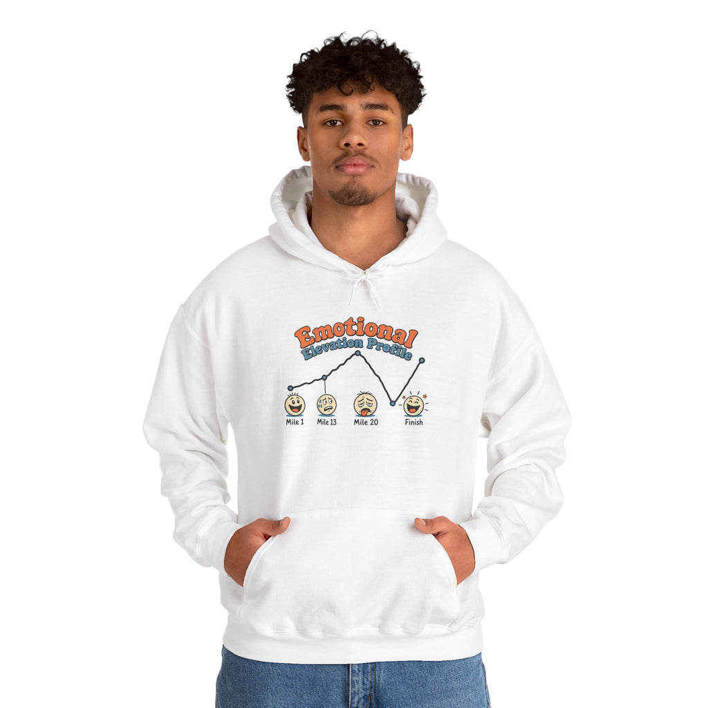 Emotional Elevation Profile Hoodie - White - On Model Male