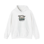 Retro Cassette Tape Hoodie - White - Flat Lay