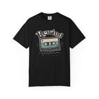 Retro Cassette Tape T-shirt - Black - Front