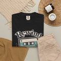 Retro Cassette Tape T-shirt - Black - Flat Lay