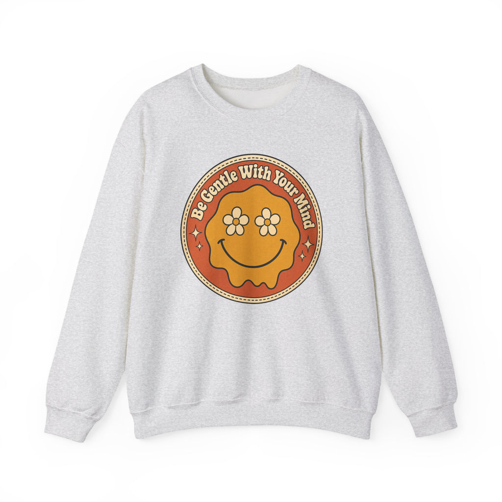 Be Gentle With Your Mind Sweatshirt - Ash - flat lay1