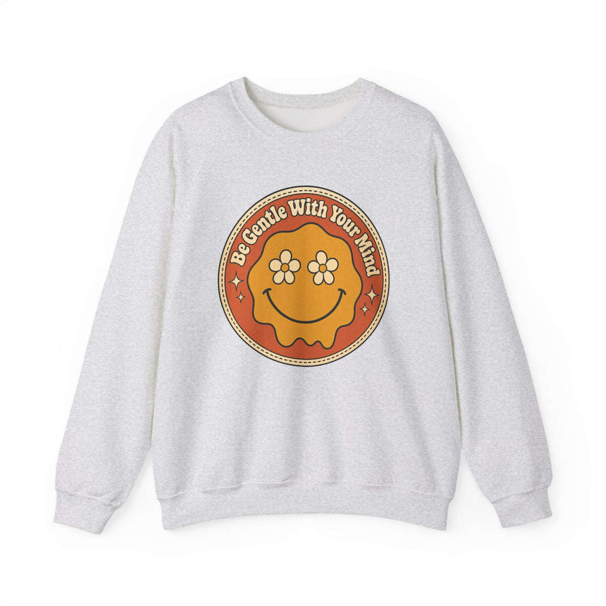 Be Gentle With Your Mind Sweatshirt - Ash - flat lay1