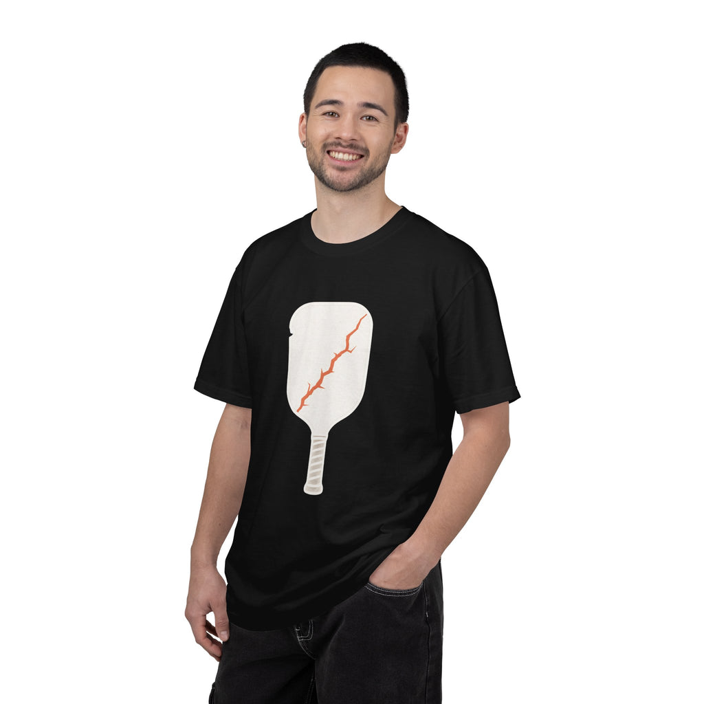 Pickleball Paddle Graphic T-Shirt - Black - On Model Male