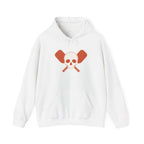 Skull & Oars Hoodie - White - Flat Lay