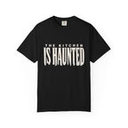 The Kitchen Is Haunted T-Shirt - Black - On Model Side